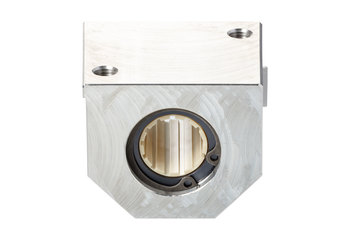 Igus OJUI-31-12TW DryLin R Open Twin Pillow Block Low Clearance Straight Bearing Engineered Polymer 3/4 Nominal Size 