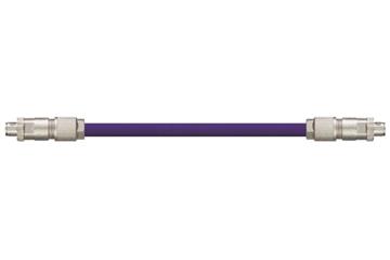 Harnessed CAT5e Cables, PVC Oil-resistant, Connector A: Phoenix Contact M12 x-coded, Connector B: Phoenix Contact M12 x-coded