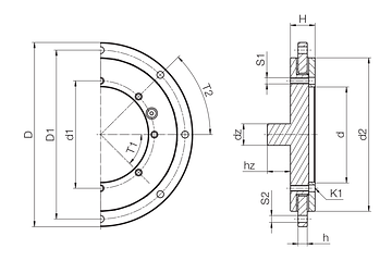 PRT-04-100-DP technical drawing