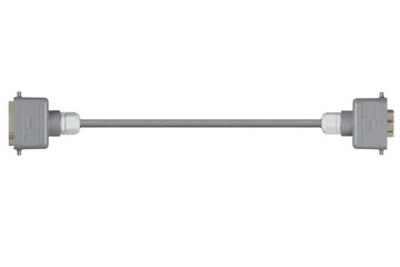 Conector carcasa Han 6B (pin) a conector carcasa (contacto) Han 6B, palanca de bloqueo individual en ambos lados, recto, PUR 6,8 x d