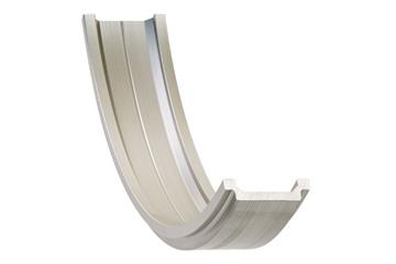 drylin® W - double rail, WSB, square, convex