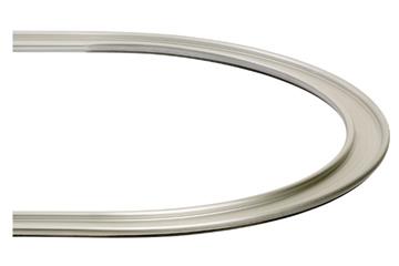 Raíl doble drylin® W WSB, perfil redondo, medio círculo