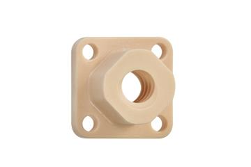 Tuercas para husillo dryspin®, con valona, métricas, inyectadas, cilíndricas, paso de rosca: corto, DST-JFRM