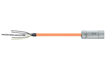 readycable® servocable híbrido conforme al estándar de Allen Bradley 2090-CSBM1DF-14AF, cable base PUR 10 x d