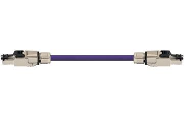 Harnessed CAT6A Cables, PVC, Connector A: RJ45, Connector B: RJ45, Telegärtner