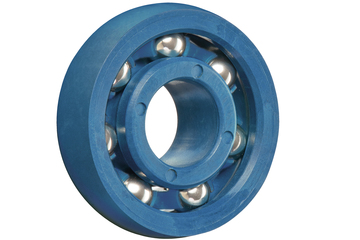 Rodamiento radial de bolas xiros®, diámetro exterior esférico, xirodur M180, bolas de acero inoxidable, jaula de xirodur M180, mm