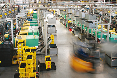 Spritzgussmaschinen in igus® Fabrik