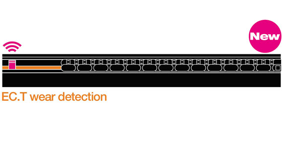 Sensor für den Verschleiß der Gleitschiene