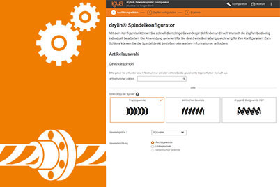 Konfigurator für Gewindetriebe