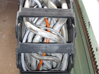 Korkenzieher in Leitung