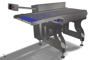 Lubrication-free and quiet knife edge rollers in conveyor system
