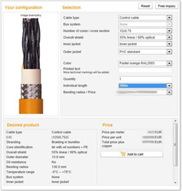 Special cable configurator