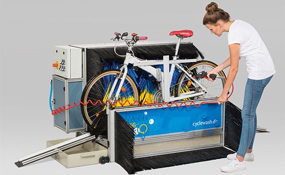 Installation de lavage de vélos