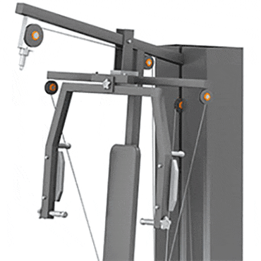 Máquina para hacer ejercicios de aperturas y tracción de espalda