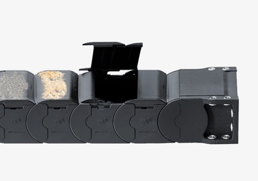 Cadenas portacables con protección contra la suciedad y las virutas