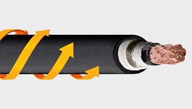chainflex robot cable subject to torsion