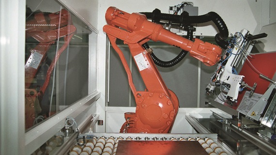 Robot with energy chain