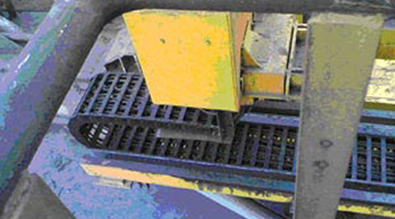 Entladestation für Rohmetall/Metallschrott